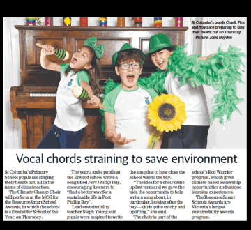 Climate Change Choir in the Leader Newspaper Climate Change Choir in the Leader Newspaper